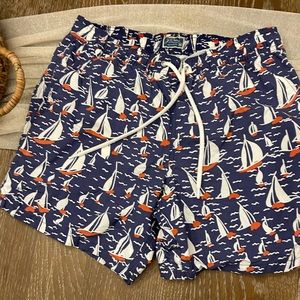jcrew size medium sailboat swim trunks